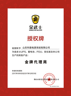 金武士金牌代理资质2017